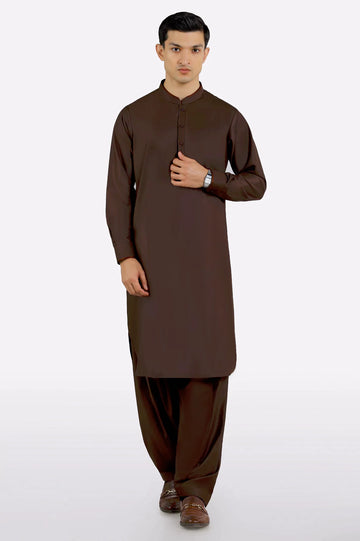 Brown Wash & Wear Fabric