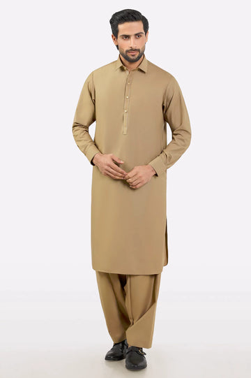Khaki Wash & Wear Fabric