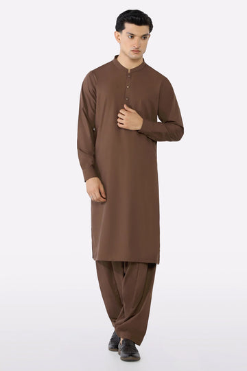 Brown Wash & Wear Fabric