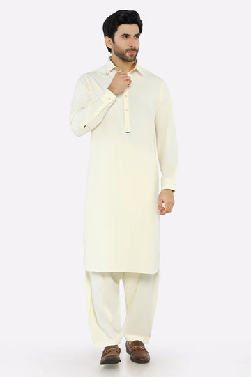 Cream Wash & Wear Fabric