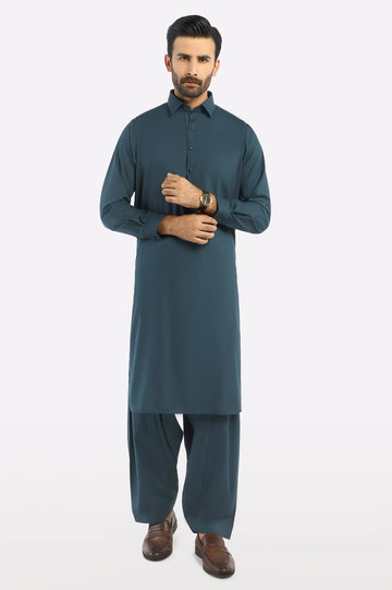 Teal Wash & Wear Fabric