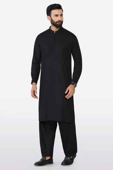 Black Wash & Wear Fabric