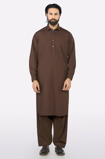 Brown Wash & Wear Fabric