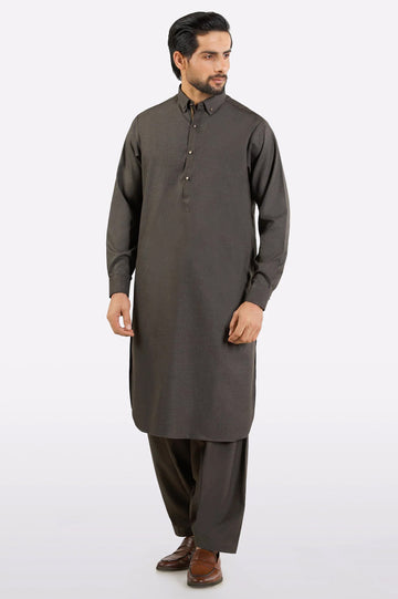 Charcoal Wash & Wear Fabric