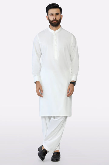 Off White Wash & Wear Fabric