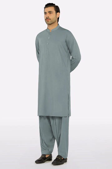 Grey Wash & Wear Fabric