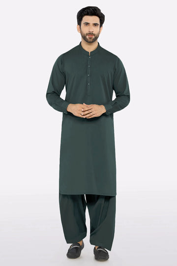 Green Wash & Wear Fabric