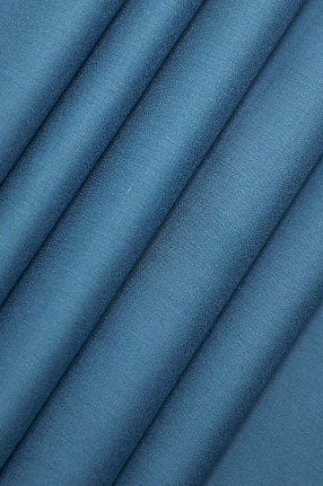 Teal Blue Wash & Wear Fabric
