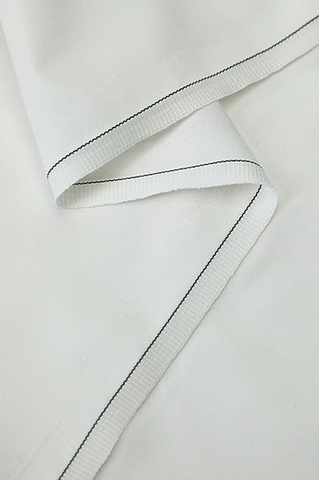 Off White Wash & Wear Fabric