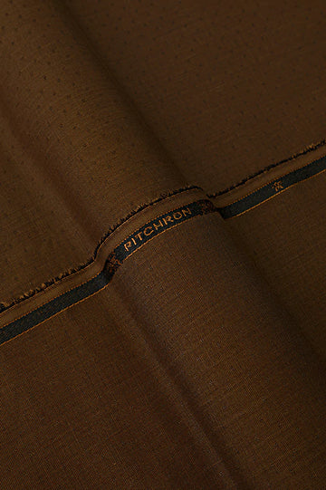 Brown Wash & Wear Fabric