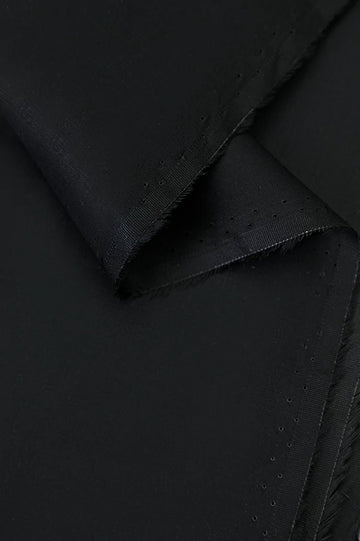 Black Premium Lattha Cotton Fabric