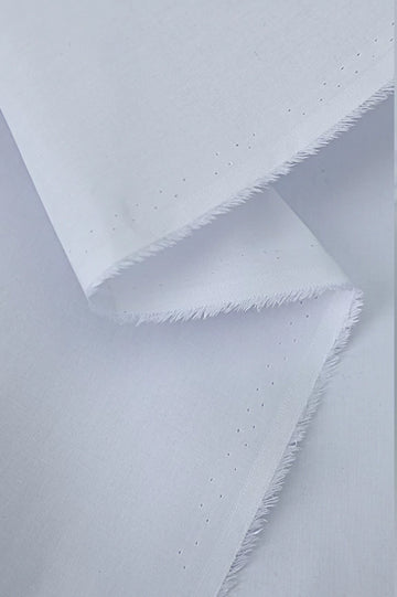 White Premium Lattha Cotton Fabric