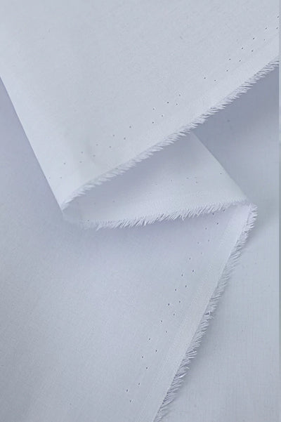 White Premium Lattha Cotton Fabric