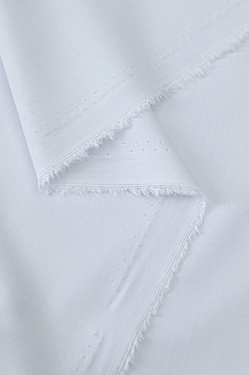 White Wash & Wear Fabric