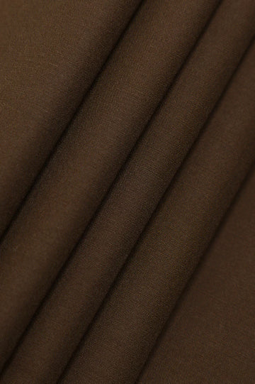 Coffee Brown Wash & Wear Fabric