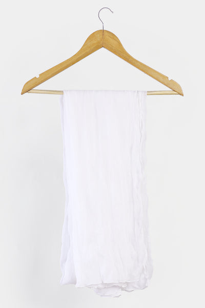 Off White Crinkle Shiffon Dupatta From Diners