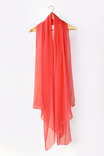 Peach Chiffon Dupatta From Diners