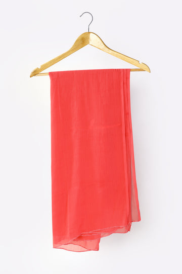 Peach Chiffon Dupatta From Diners