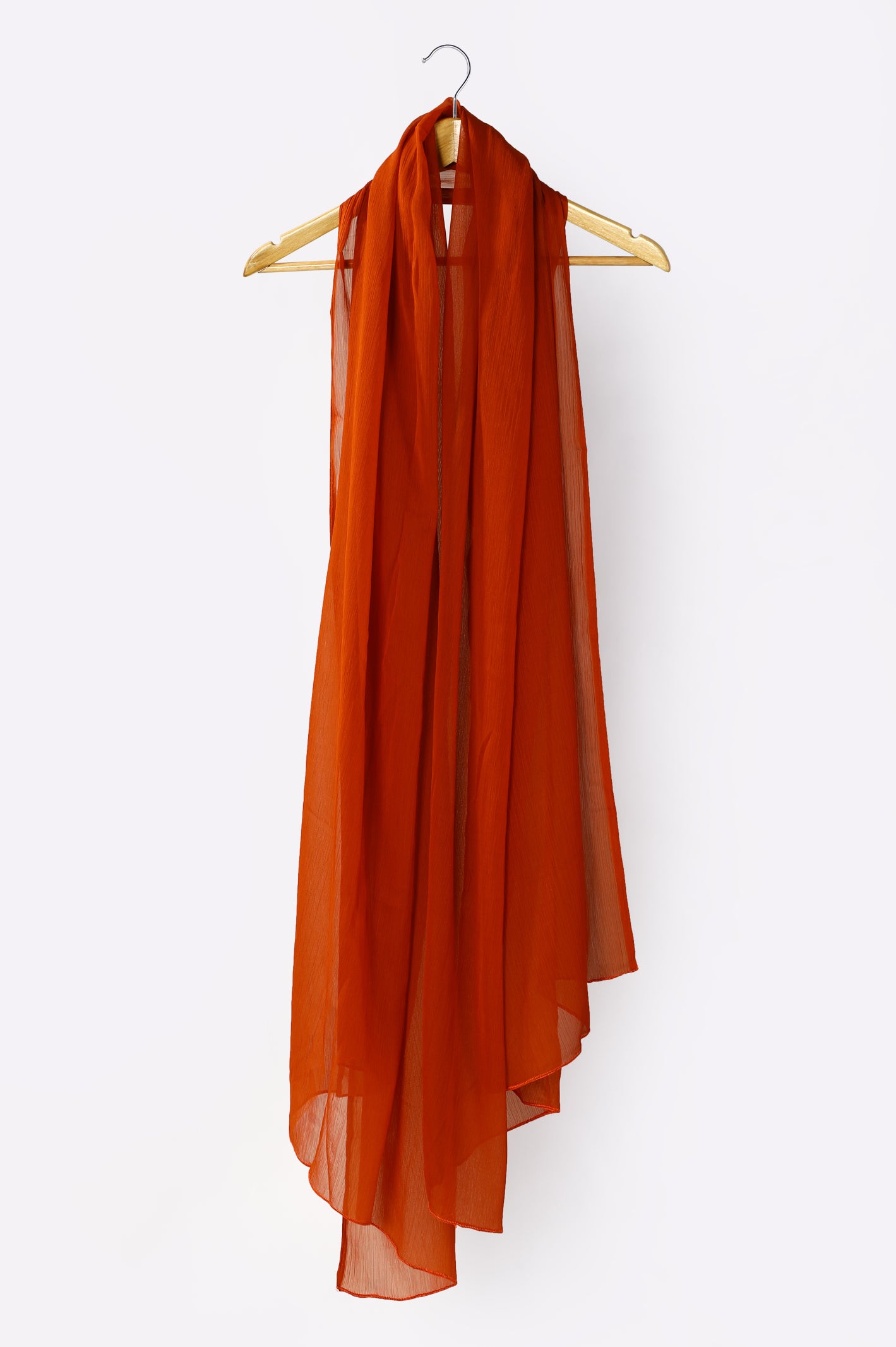 Rust Chiffon Dupatta From Diners