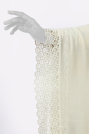 White Lace Dupatta