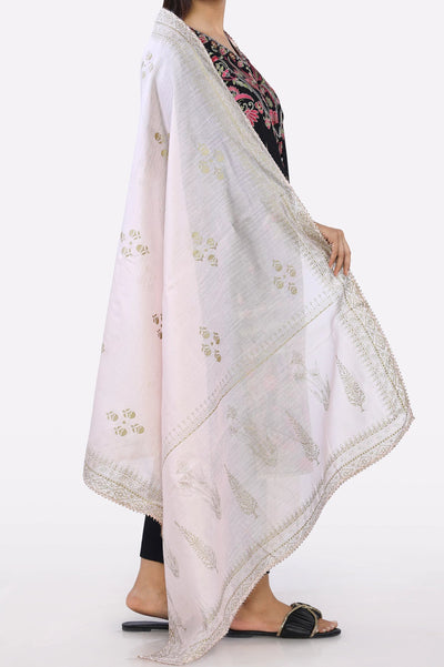 Women Peach Printed Dupatta From Sohaye By Diners