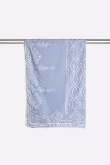 Ice Blue Chiffon Dupatta