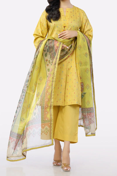 Lime Printed Dupatta for Women