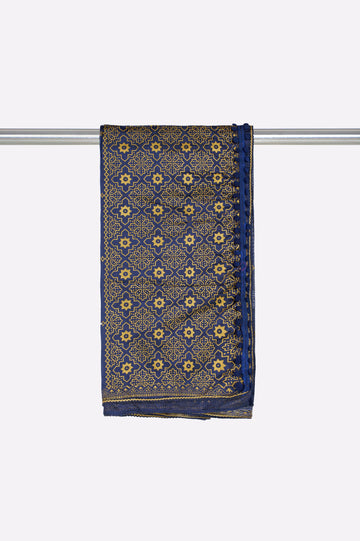 Blue Printed Dupatta