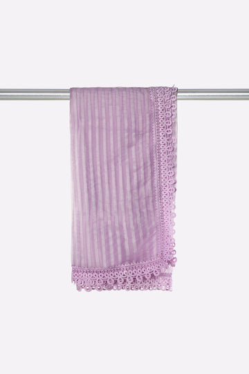 Light Purple Plain Dupatta