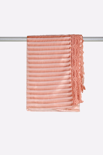 Pink Plain Dupatta