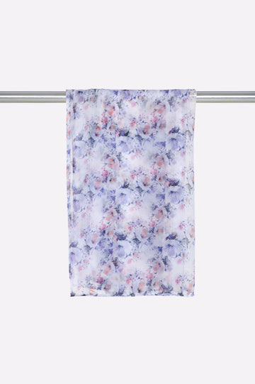 White Printed Dupatta