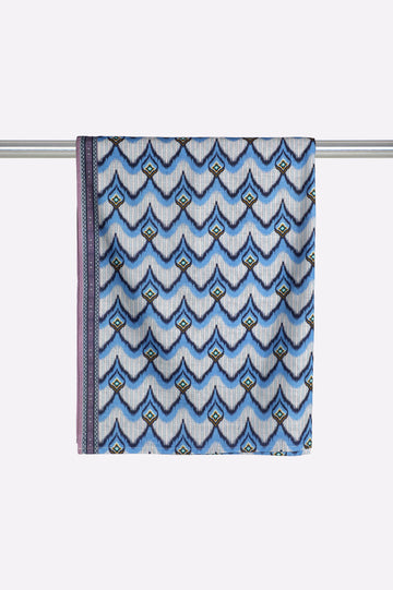 Blue Printed Dupatta