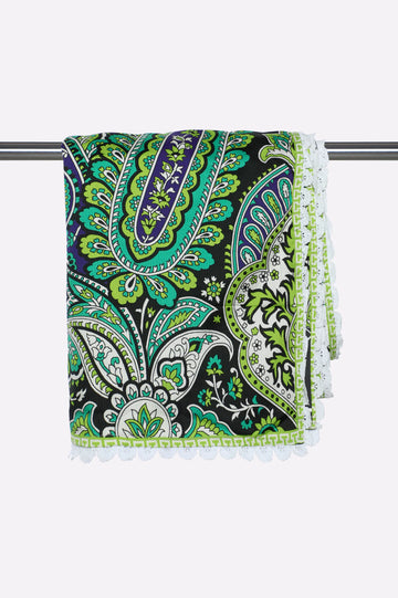 Green Printed Dupatta