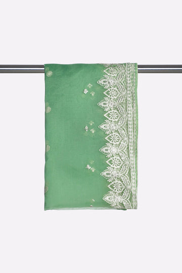 Light Green Embroidered Dupatta