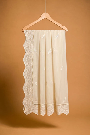 Dyed Embroidered Dupatta
