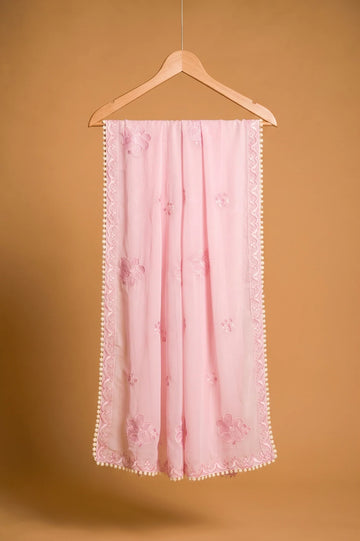 Dyed Embroidered Dupatta