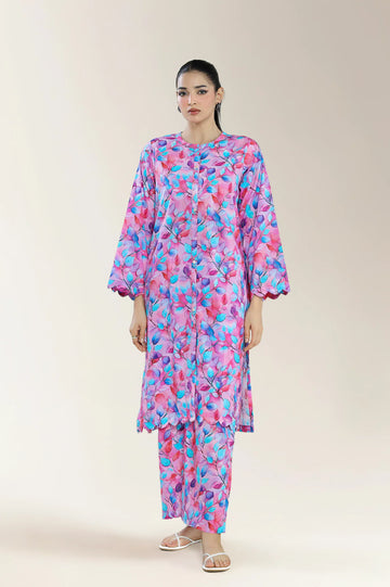 Printed Lawn-Multicolor 2PC
