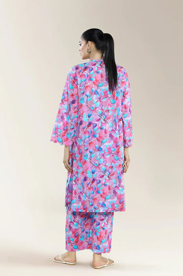 Printed Lawn-Multicolor 2PC