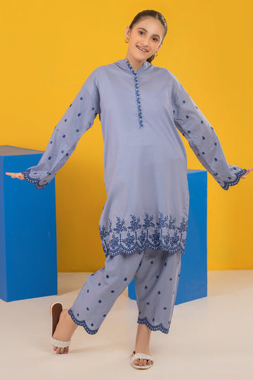 2PC Embroidered Suit From Diners