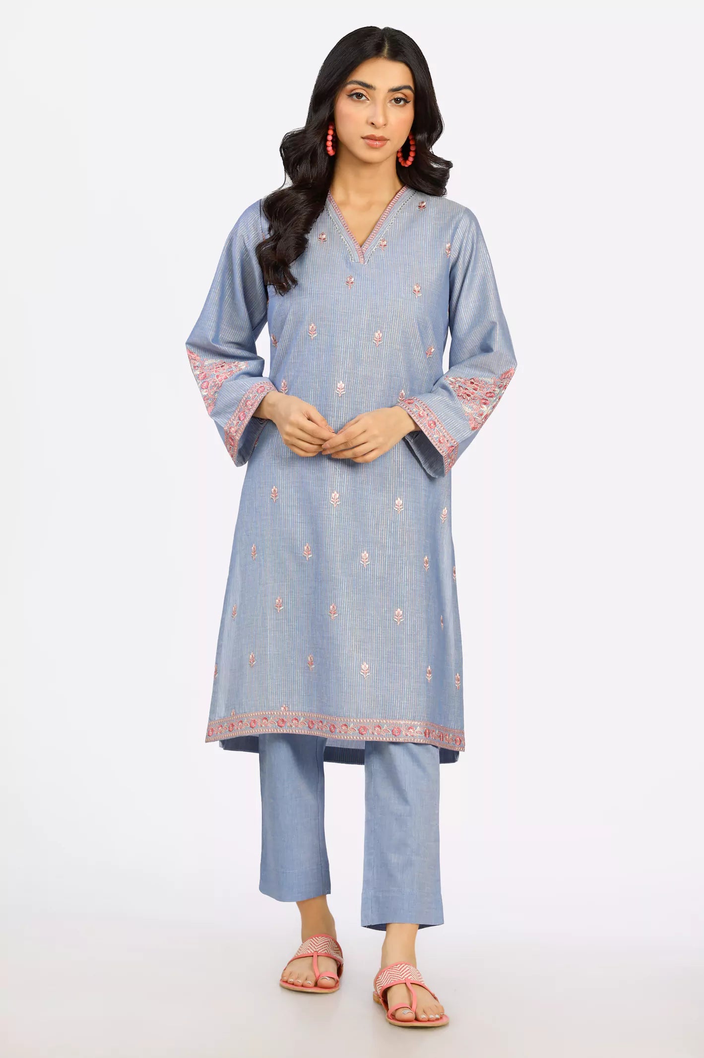 Yarn Dyed Embroidered 2PC Suit From Diners