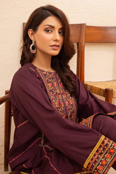 2PC Embroidered Suit From Diners