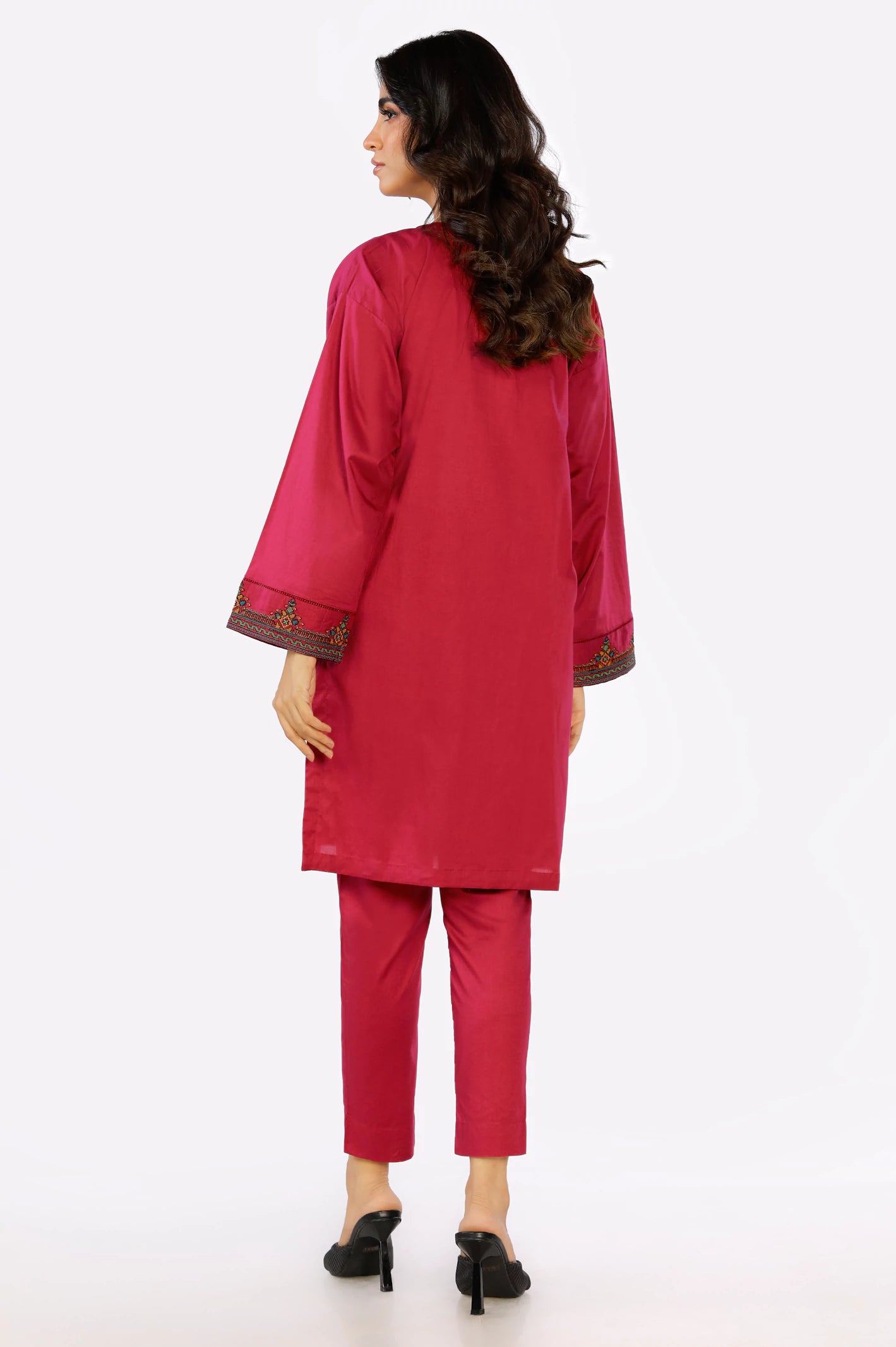 Cambric Embroidered 2PC Suit From Diners