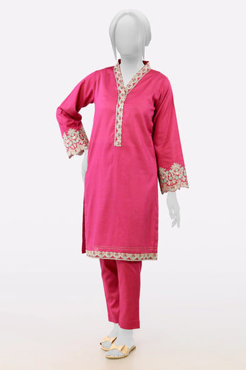 Magenta Embroidered 2PC From Sohaye By Diners