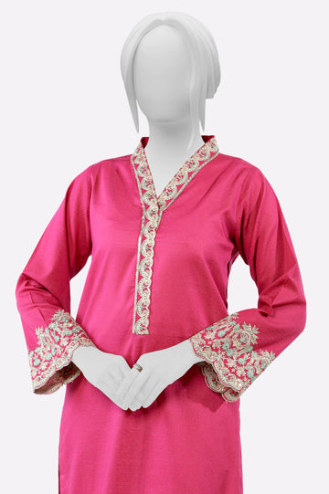 Magenta Embroidered 2PC From Sohaye By Diners