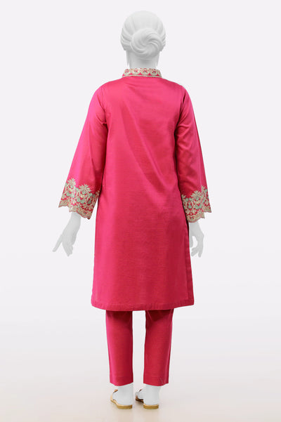 Magenta Embroidered 2PC From Sohaye By Diners