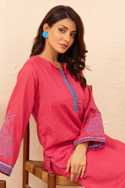 2PC Embroidered Suit From Diners