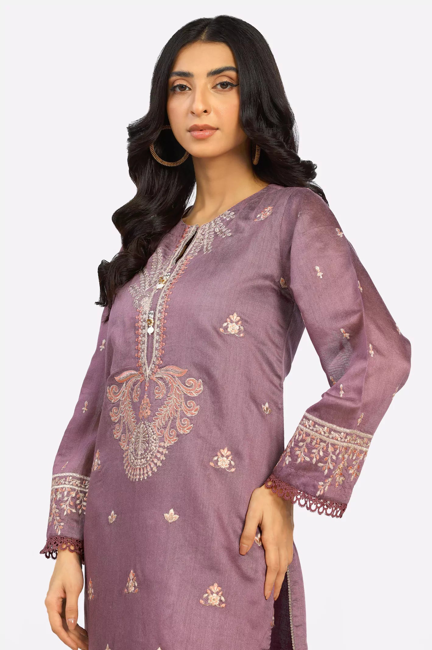 Khadi Net Embroidered 2PC Suit From Diners