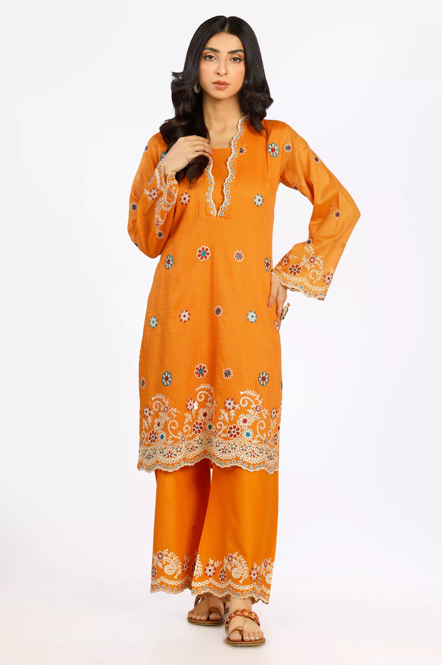 Yarn Dyed Embroidered 2PC Suit From Diners