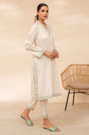 2PC Embroidered Suit From Diners