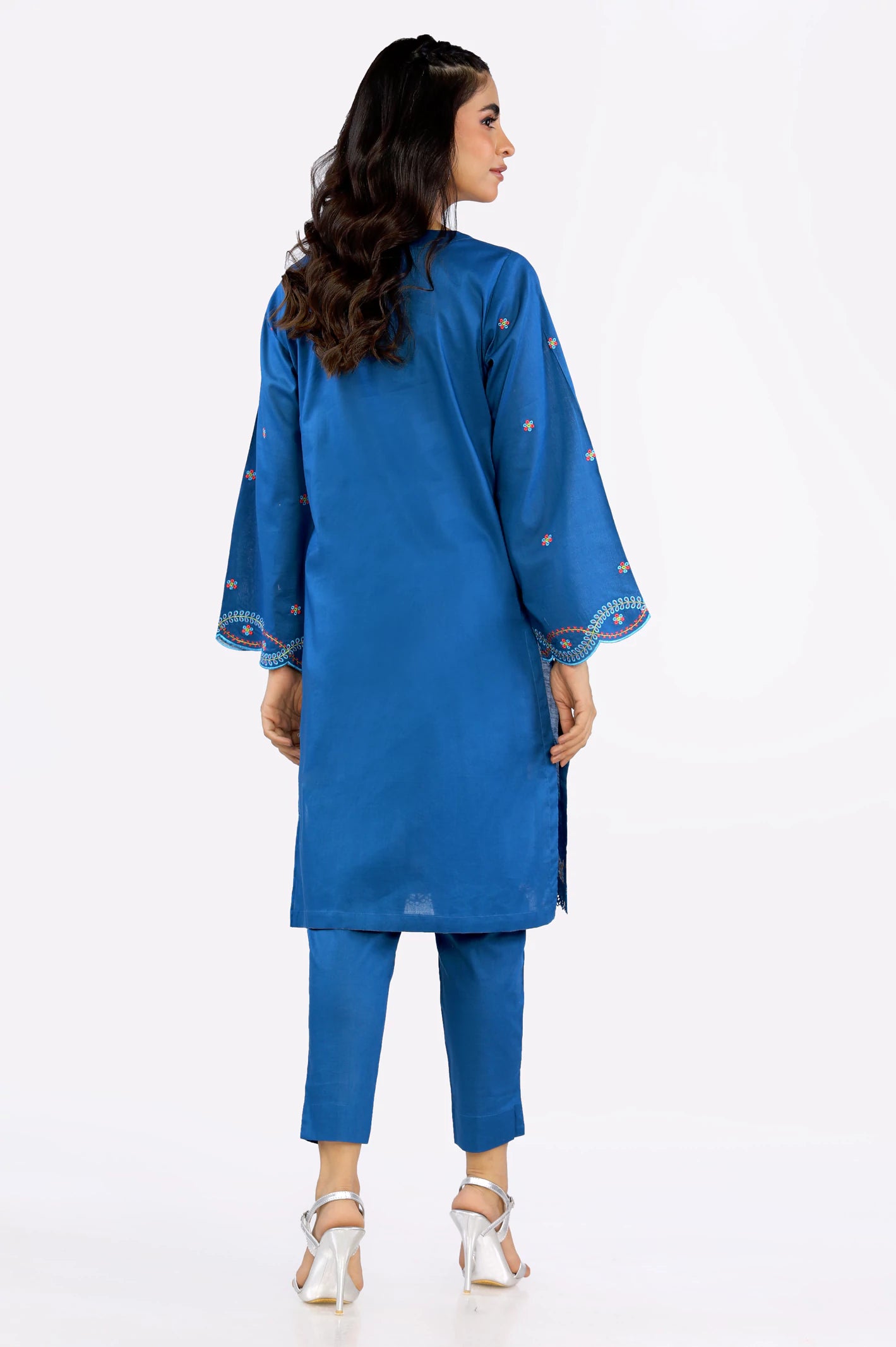 Cambric Embroidered 2PC Suit From Diners